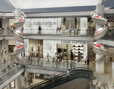Ala Moana Center Court Holiday Rendering