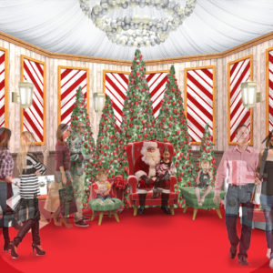 Chesterfield House Holiday Set Interior 3d Rendering