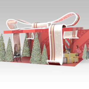 Montclair Place Holiday Set 3d Rendering