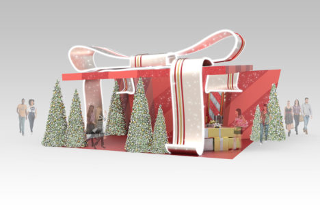 Montclair Place Holiday Set 3d Rendering