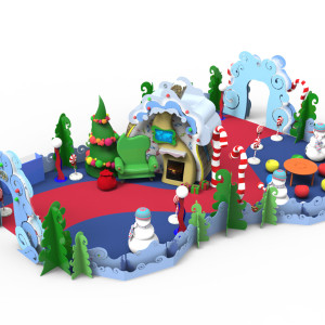 North Dakota 3d Holiday Set Rendering