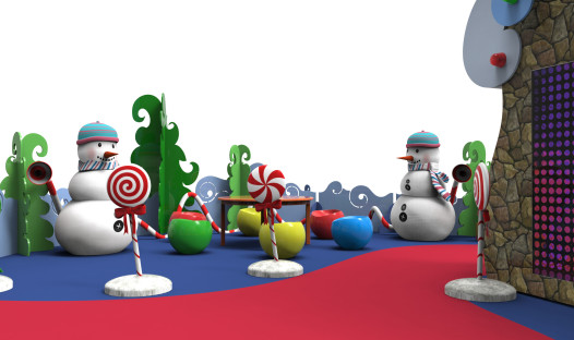 North Dakota 3d Holiday Set Rendering