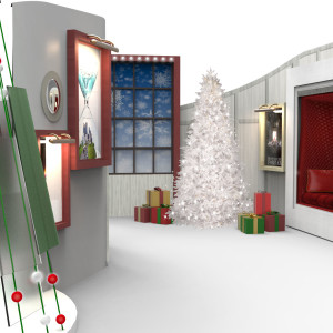 Priet Small Interior Set Holiday Set Rendering