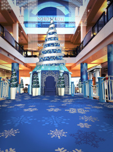 Santa Set Holiday Set Rendering