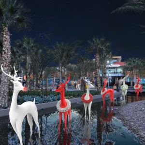 Summerlin Common Area Holiday 3d Rendering