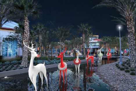 Summerlin Common Area Holiday 3d Rendering