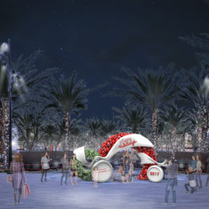 Summerlin Holiday Set Photo Op 3d Rendring
