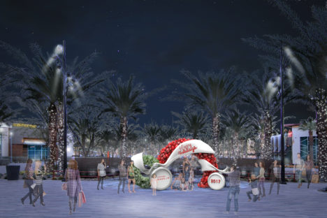 Summerlin Holiday Set Photo Op 3d Rendring
