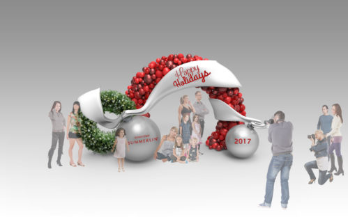 Summerlin Holiday Set Photo Op 3d Rendring