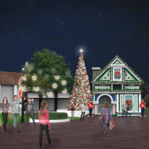 Veranda House Exterior Set 3d Rendering