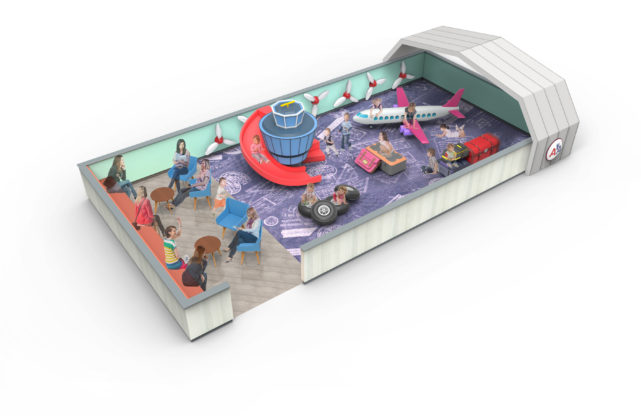 Airport Theme Playarea 3d Rendering