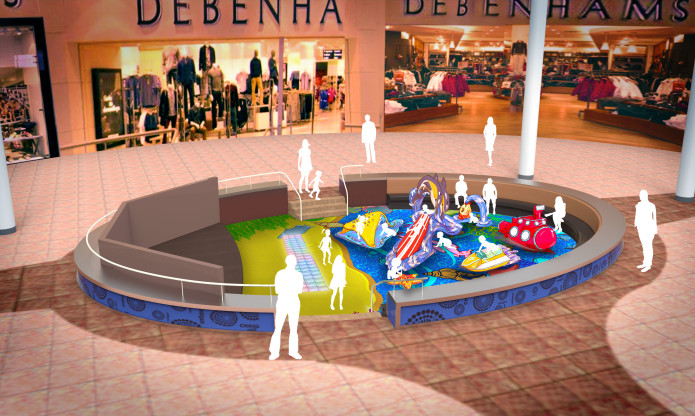 Iceland Playarea 3d Rendering