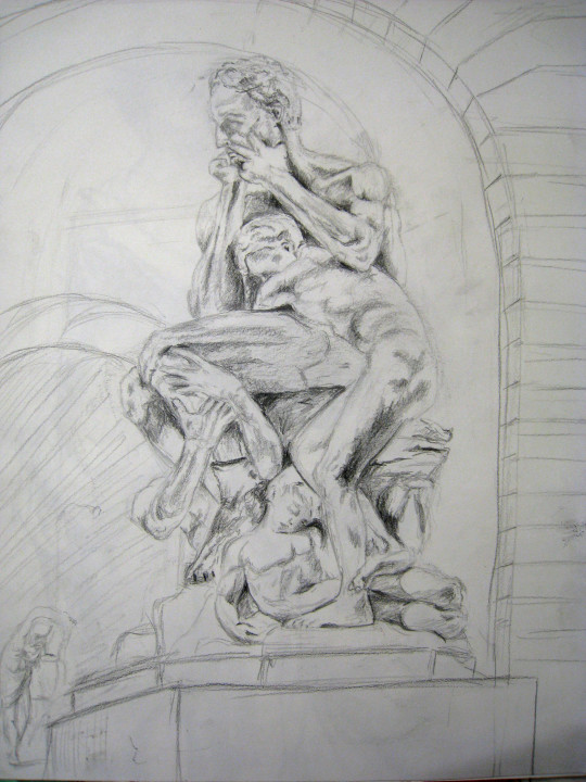 MET Sculpure Pencil Sketch