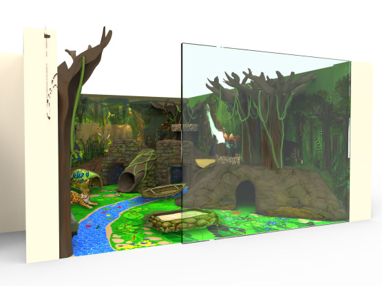 Urban Jungle Playarea 3d Rendering