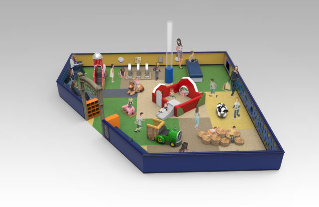 Valley Plaza 3d Playarea Rendering