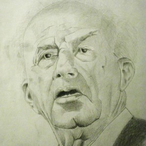 Yitzak Rabin Pencil Portrait