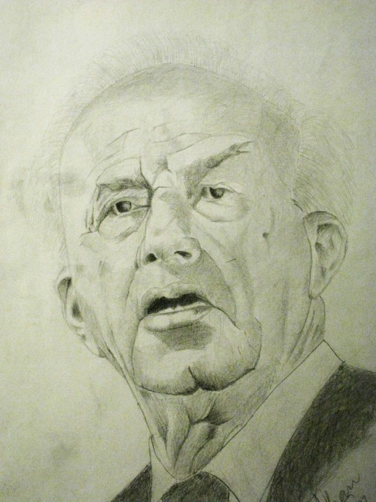 Yitzak Rabin Pencil Portrait