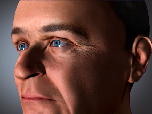 anthony hopkins 3d Rendering