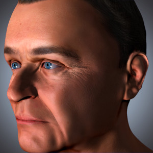 anthony hopkins 3d Rendering