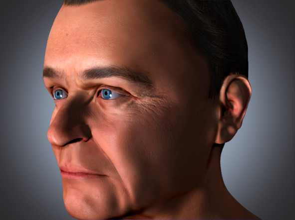 anthony hopkins 3d Rendering