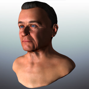anthony hopkins 3d Rendering