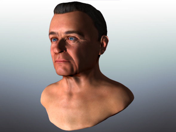 anthony hopkins 3d Rendering