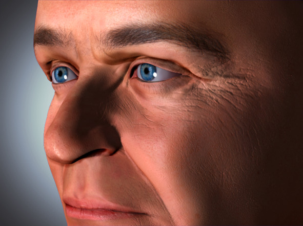 anthony hopkins 3d Rendering