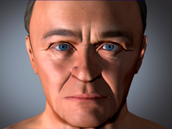 anthony hopkins 3d Rendering