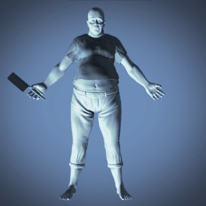 fat butcher 3d Rendering