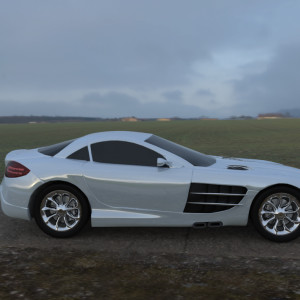 mercedes slr 3d Rendering