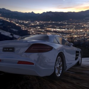 mercedes slr 3d Rendering