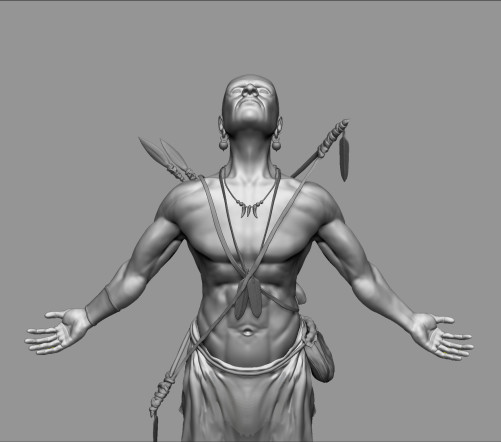 native man 3d Rendering