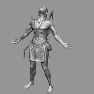 native man 3d Rendering