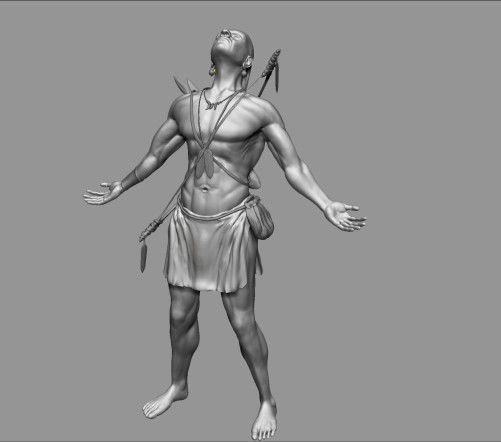 native man 3d Rendering